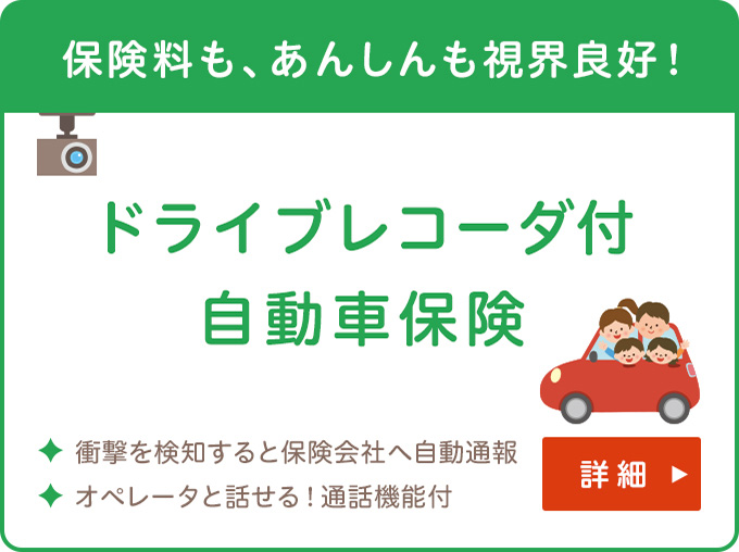 ドライブレコーダー付き自動車保険